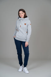 Artemis sweat à capuche de couleur gris pâle